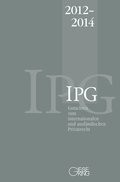 Cover: Gutachten zum internationalen und ausl&auml;ndischen Privatrecht (IPG) 2012-2014 - Gieseking