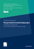 Cover: Neuproduktvorank&uuml;ndigungen - Springer Gabler