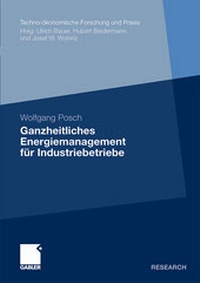 Abbildung von: Ganzheitliches Energiemanagement für Industriebetriebe - Springer Gabler
