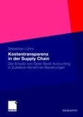 Cover: Kostentransparenz in der Supply Chain - Springer Gabler