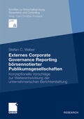 Cover: Externes Corporate Governance Reporting b&ouml;rsennotierter Publikumsgesellschaften - Springer Gabler