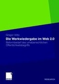 Cover: Die Werkwiedergabe im Web 2.0 - Springer Gabler
