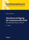 Cover: Abschlussverf&uuml;gung der Staatsanwaltschaft - Vahlen