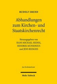 Abbildung von: Abhandlungen zum Kirchen- und Staatskirchenrecht - Mohr Siebeck