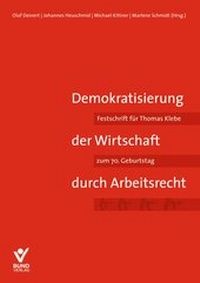 Abbildung von: Demokratisierung der Wirtschaft durch Arbeitsrecht - Bund-Verlag