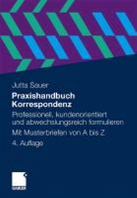 Enlarge image Cover: Praxishandbuch Korrespondenz - Springer Gabler