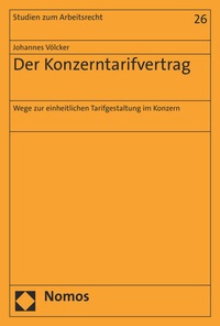 Abbildung von: Der Konzerntarifvertrag - Nomos