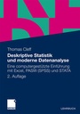 Cover: Deskriptive Statistik und moderne Datenanalyse - Springer Gabler