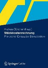 Abbildung von: Stückkostenrechnung - Springer Gabler
