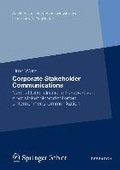 Cover: Corporate Stakeholder Communications - Springer Gabler