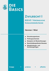 Bild vergrößern Bild: Basics Zivilrecht I - Hemmer-Wüst