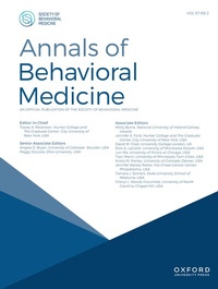 Abbildung von: Annals of Behavioral Medicine - Oxford University Press