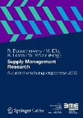 Cover: Supply Management Research - Springer Gabler