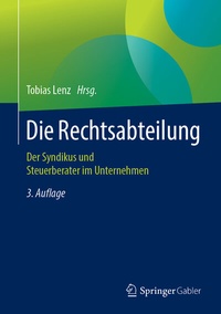 Abbildung von: Die Rechtsabteilung - Springer Gabler