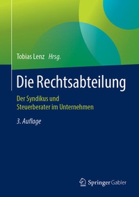 Enlarge image Cover: Die Rechtsabteilung - Springer Gabler