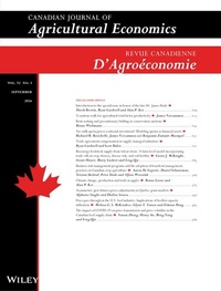 Abbildung von: Canadian Journal of Agricultural Economics/Revue canadienne d'agroeconomie - Wiley