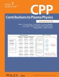 Cover: Contributions to Plasma Physics - Wiley