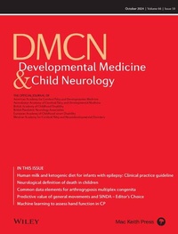 Abbildung von: Developmental Medicine & Child Neurology - Wiley