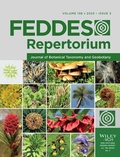 Abbildung von: Feddes Repertorium - Wiley