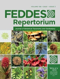 Abbildung von: Feddes Repertorium - Wiley