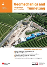 Enlarge image Cover: Geomechanics and Tunnelling - Wiley