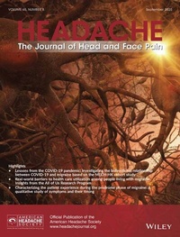 Abbildung von: Headache: The Journal of Head and Face Pain - Wiley