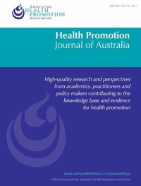 Abbildung von: Health Promotion Journal of Australia - Wiley