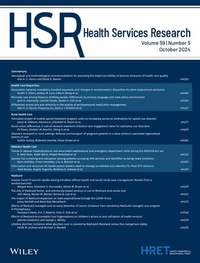 Abbildung von: Health Services Research - Wiley