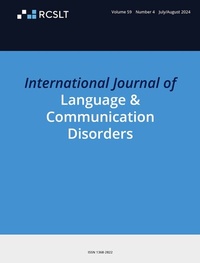 Abbildung von: International Journal of Language & Communication Disorders - Wiley