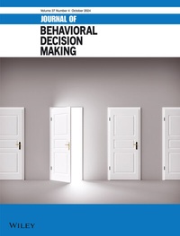 Abbildung von: Journal of Behavioral Decision Making - Wiley
