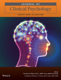 Bild vergrößern Bild: Journal of Clinical Psychology - Wiley