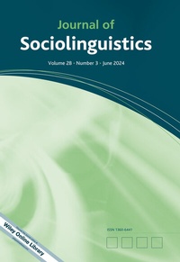 Abbildung von: Journal of Sociolinguistics - Wiley
