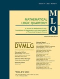 Cover: Mathematical Logic Quarterly - Wiley
