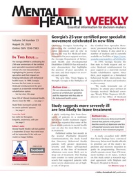 Abbildung von: Mental Health Weekly - Wiley