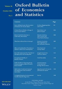 Abbildung von: Oxford Bulletin of Economics and Statistics - Wiley