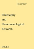Bild: Philosophy and Phenomenological Research - Wiley