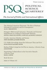 Abbildung von: Political Science Quarterly - Oxford University Press