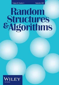 Enlarge image Cover: Random Structures & Algorithms - Wiley
