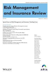 Bild vergrößern Bild: Risk Management and Insurance Review - Wiley