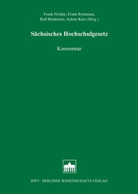 Abbildung von: Sächsisches Hochschulgesetz - BWV Berliner Wissenschafts-Verlag