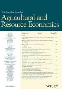Abbildung von: The Australian Journal of Agricultural and Resource Economics - Wiley