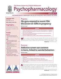 Abbildung von: The Brown University Child & Adolescent Psychopharmacology Update - Wiley