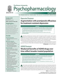 Abbildung von: The Brown University Psychopharmacology Update - Wiley