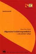 Cover: Allgemeine Verfahrengrunds&auml;tze - BWV Berliner Wissenschafts-Verlag