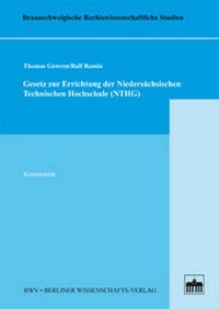 Abbildung von: Gesetz zur Errichtung der Niedersächsischen Technischen Hochschule (NTHG) - BWV Berliner Wissenschafts-Verlag