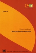Cover: Internationales Erbrecht - BWV Berliner Wissenschafts-Verlag