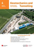 Cover: Geomechanics and Tunnelling - Ernst & Sohn