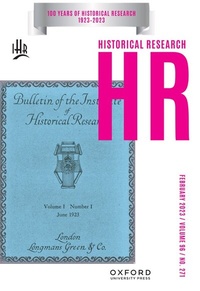 Bild: Historical Research - Oxford University Press