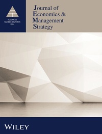 Abbildung von: JOURNAL OF ECONOMICS & MANAGEMENT STRATEGY - Wiley