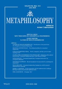 Abbildung von: METAPHILOSOPHY - Wiley